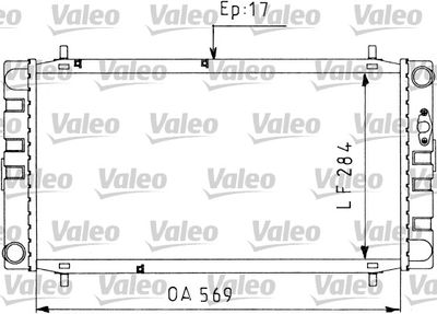 VALEO 730578 Радіатор охолодження двигуна для ROVER (Ровер)