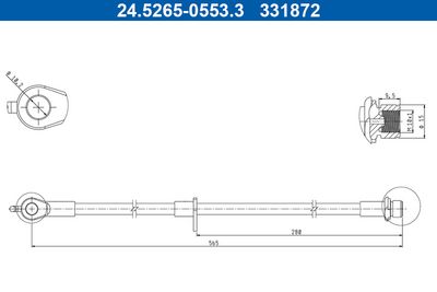 спирачен маркуч ATE 24.5265-0553.3