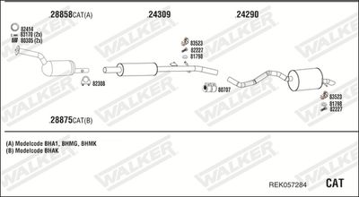 Układ wydechowy WALKER REK057284