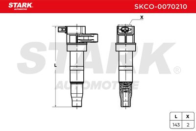 запалителна бобина STARK SKCO-0070210
