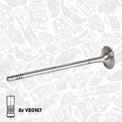 Sada ventilů, sací/výfukový ventil ET ENGINETEAM VS0035