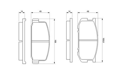 SET PLACUTE FRANA FRANA DISC BOSCH 0986468541