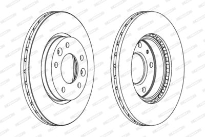 BREMSSCHEIBE FERODO DDF1460 1