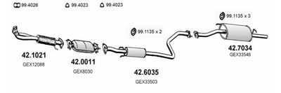 Układ wydechowy ASSO ART2198
