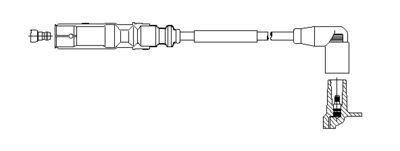 Провод зажигания BREMI 162E66 для VW PASSAT