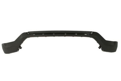 Bumper (Voor, met gaten voor chroomstrip  onderste deel, donkergrijs) past: FORD EDGE II 01.14-05.18
