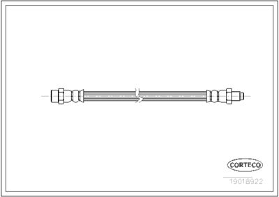 Тормозной шланг CORTECO 19018922 для VW KAEFER