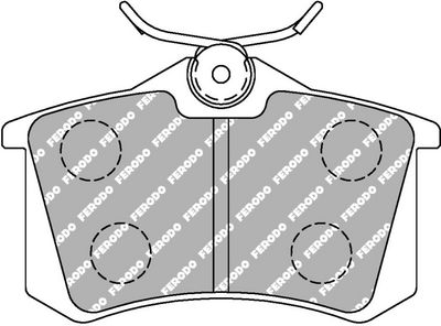 комплект спирачно феродо, дискови спирачки FERODO RACING FDS541