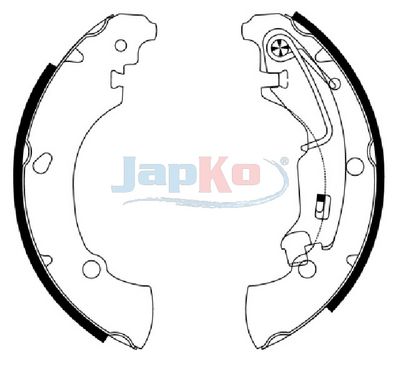 комплект спирачна челюст JAPKO 550210