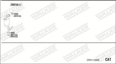 SISTEM DE ESAPAMENT WALKER OPK115669