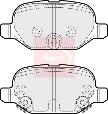 APEC Brake Pad Set, disc brake PAD2058