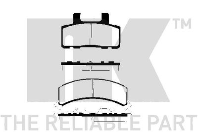 Комплект тормозных колодок, дисковый тормоз NK 229210 для CHEVROLET SUBURBAN