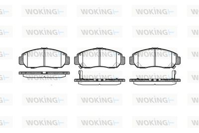 Комплект тормозных колодок, дисковый тормоз WOKING P6473.12 для HYUNDAI MATRIX