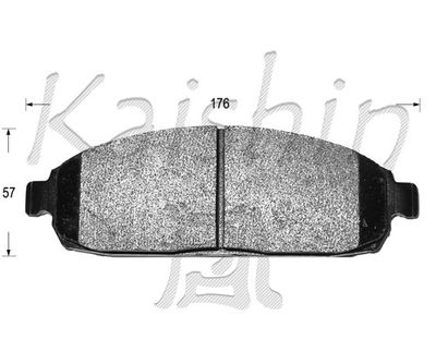 Комплект тормозных колодок, дисковый тормоз KAISHIN FK10120 для JEEP COMMANDER