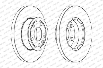 BREMSSCHEIBE FERODO DDF562C 1