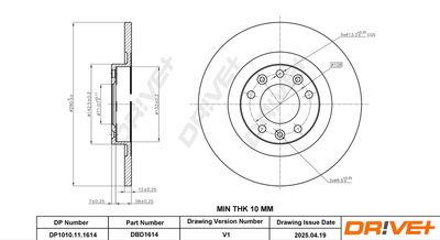 BREMSSCHEIBE DR!VE+ DP1010111614 2