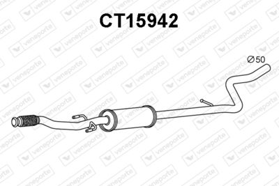 Предглушитель выхлопных газов VENEPORTE CT15942 для CITROËN DS3