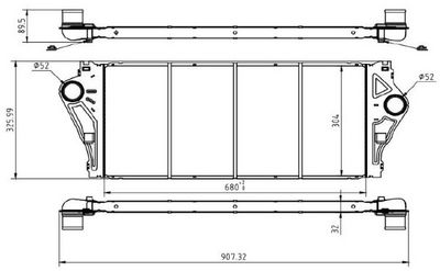 INTERCOOLER COMPRESOR MTR 13054788