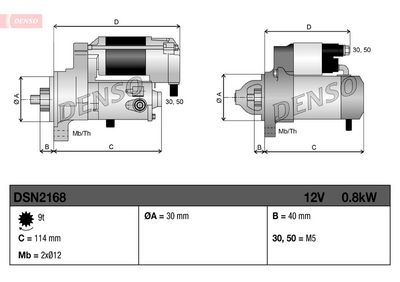 STARTER DENSO DSN2168 2