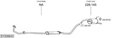 ABGASANLAGE BOSAL SYS06643