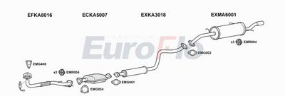Układ wydechowy EUROFLO KACLA182001A00