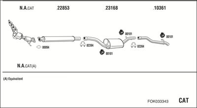 SISTEM DE ESAPAMENT WALKER FOK033343