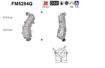 FILTRU FUNINGINE/PARTICULE SIST.DE ESAPAMENT