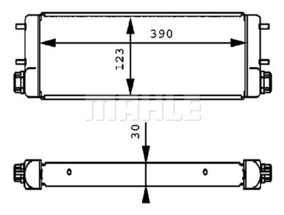 Oljekylare, motor MAHLE CLC 169 001P