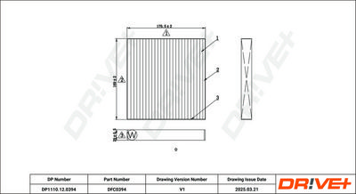 FILTER INNENRAUMLUFT DR!VE+ DP1110120394