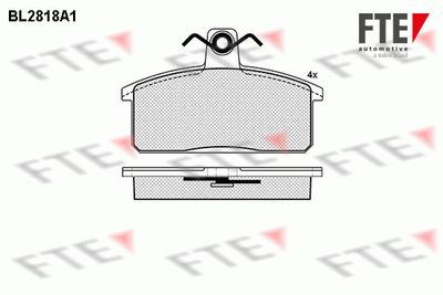Комплект тормозных колодок, дисковый тормоз FTE BL2818A1 для IVECO MASSIF