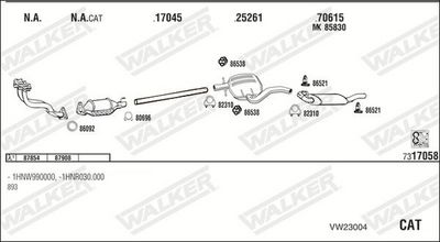Изпускателна система WALKER VW23004