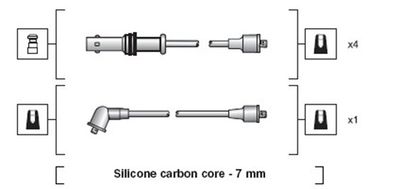 Комплект проводов зажигания MAGNETI MARELLI 941318111195 для SUBARU LEGACY