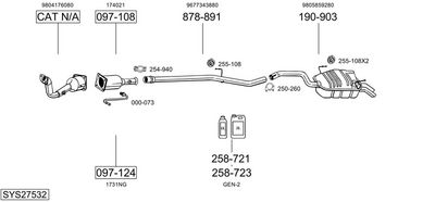 Изпускателна система BOSAL SYS27532