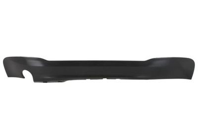 Bumper valance Achter (black-matt, met een uitsparing voor de uitlaatpijp: aan de linkerkant  een) past: BMW 2 Active Tourer F45, F46 09.14-01.18
