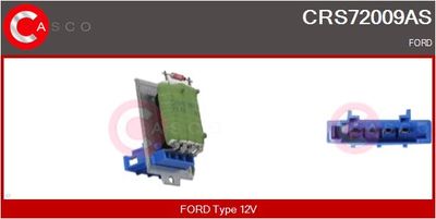CASCO CRS72009AS Вентилятор салона  для FORD GALAXY I (WGR) 1.9 TDI