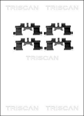 Комплектующие, колодки дискового тормоза TRISCAN 8105 101641 для SUZUKI CARRY