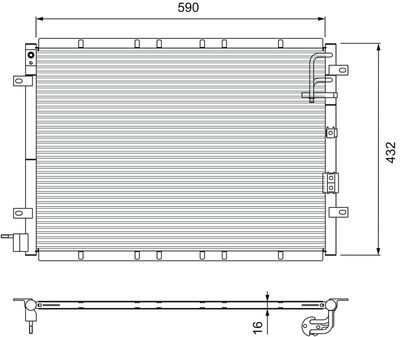 CONDENSATOR CLIMATIZARE VALEO 818080