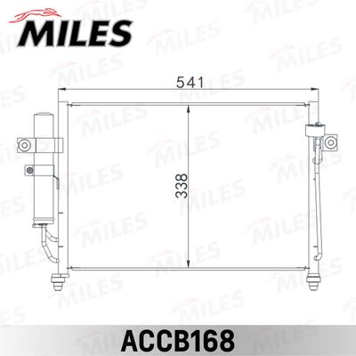 Конденсатор, кондиционер MILES ACCB168 для HYUNDAI GETZ