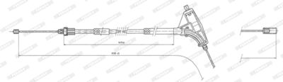 CABLU FRANA DE PARCARE FERODO FHB432415 1