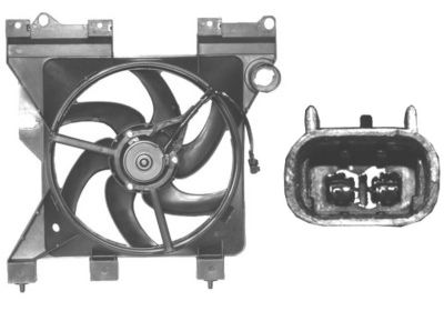 Вентилятор, охлаждение двигателя VAN WEZEL 0956746 для CITROËN ZX