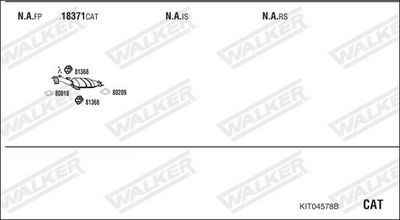 SISTEM DE ESAPAMENT WALKER KIT04578B