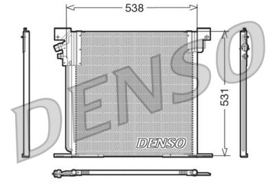 Конденсатор, кондиционер DENSO DCN17030 для MERCEDES-BENZ V-CLASS