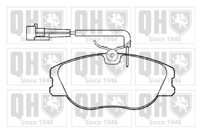 Комплект тормозных колодок, дисковый тормоз QUINTON HAZELL BP830 для FIAT TIPO