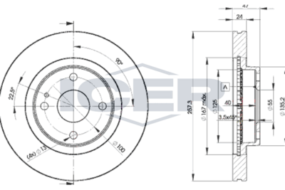 спирачен диск ICER 78BD3266-2