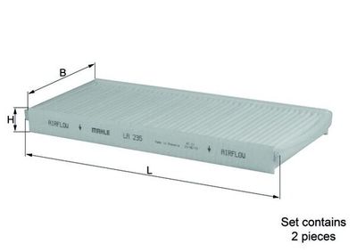 Interieurfilter - LA235/S - KNECHT