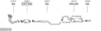 Изпускателна система BOSAL SYS12174