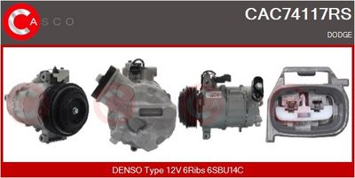 COMPRESOR CLIMATIZARE CASCO CAC74117RS