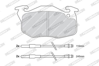BREMSBELAGSATZ SCHEIBENBREMSE FERODO FDB729 1