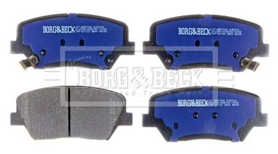 комплект спирачно феродо, дискови спирачки BORG & BECK BBP2340