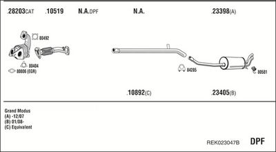 SISTEM DE ESAPAMENT WALKER REK023047B